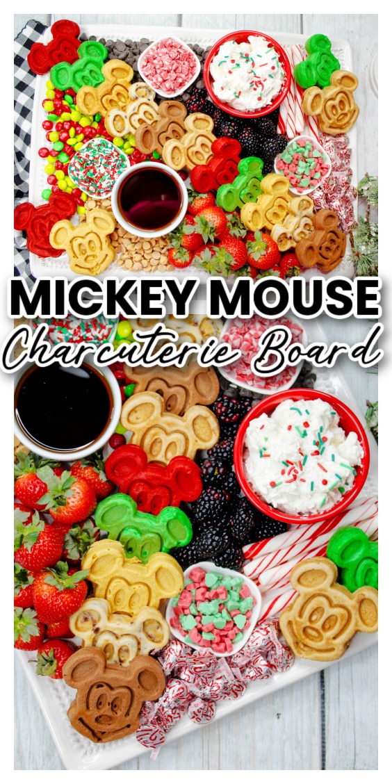 Christmas Mickey Mouse Charcuterie Board